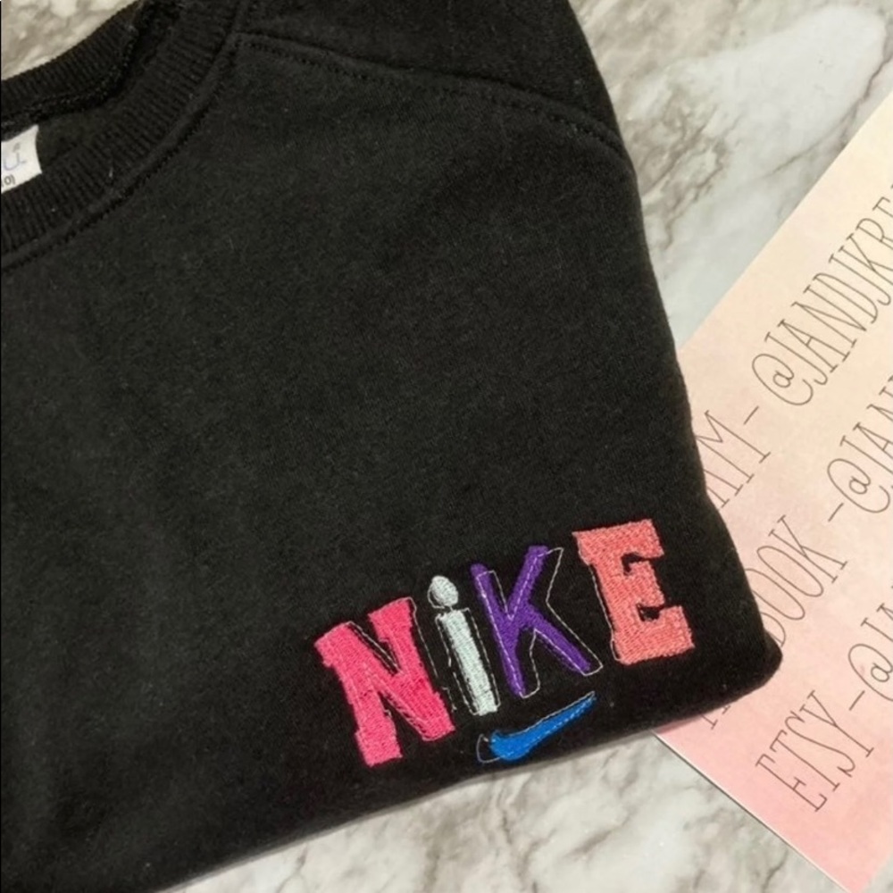 Embroidered Nike crewneck
